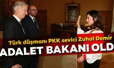 Türk düşmanı PKK sevici Zuhal Demir Belçika’da adalet bakanı oldu