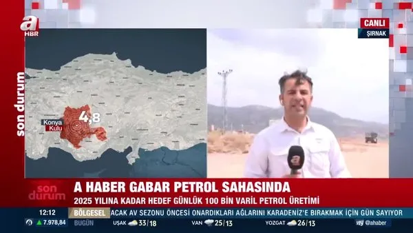 A Haber petrol fışkıran Gabar'da! Hedef 2025'te günlük 100 bin varil petrol üretimi | Video