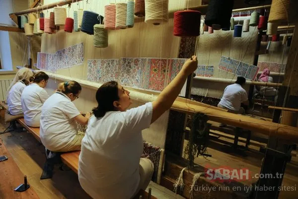 Basıldıkça güzelleşen halıların üretildiği fabrika: Hereke