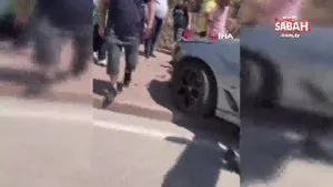 Adana’da lüks otomobil otobüs durağına çarptı: 7 yaralı | Video
