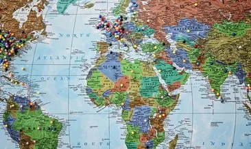 Dünya Haritası Siyasi ve Fiziki - Yüksek Çözünürlüklü, Renkli Dünya Haritası ile Kıtalar, Ülkeler, Başkentleri