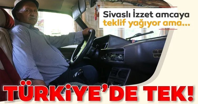 Türkiye’de bir ilk! Sivaslı İzzet Gül’ün 24 yıllık Tofaş otomobiline usta eli değmedi