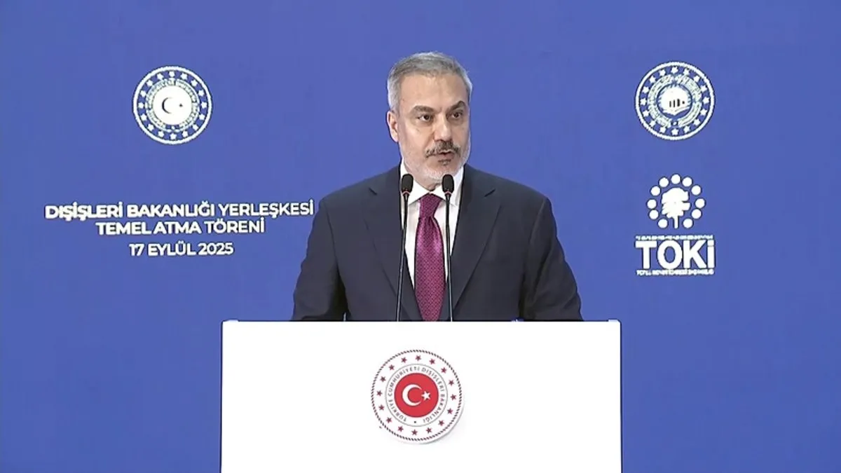Bakan Fidan yeni yerleşkenin temel atma töreninde konuştu: Tek çatı altında modern bir karargaha sahip olacağız