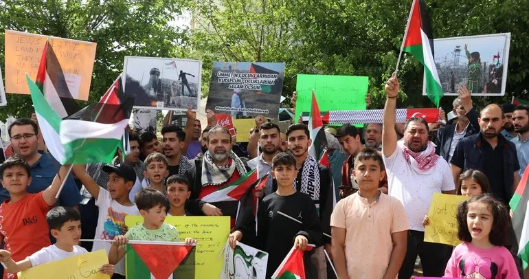 Steinmeier’e Gazze protestosu