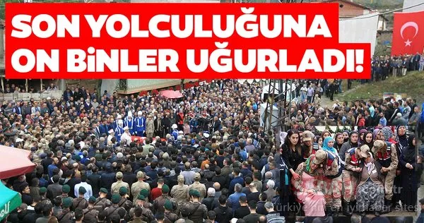Son yolculuğuna on binler uğurladı