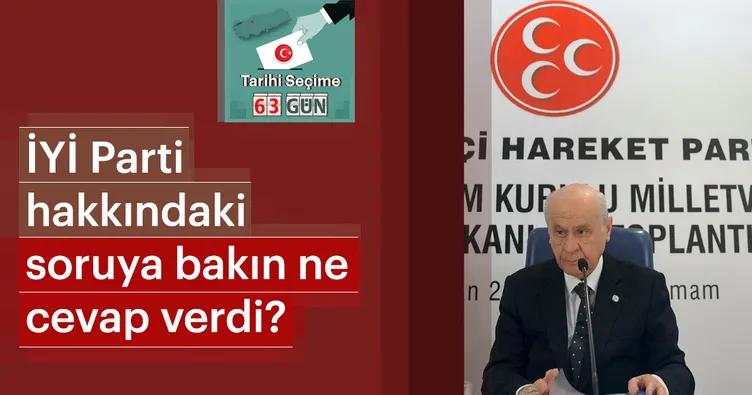 Bahçeli: İYİ Parti ilgi alanımızda değil