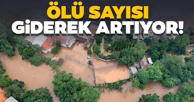 Ölü sayısı giderek artıyor! Endonezya sele teslim