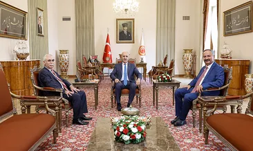 TBMM Başkanı Kurtulmuş, AYM Başkanı Özkaya’yı kabul etti