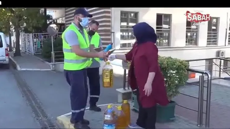 Tuzla Belediyesi'nden anlamlı proje! Atık yağ biriktirene temizlik seti hediye | Video