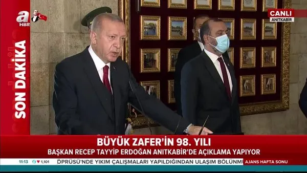 Son Dakika | Cumhurbaşkanı Erdoğan, Anıtkabir Özel Defteri'ni imzaladı | Video