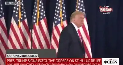 Trump çıldırdı... Kürsüyü terk etti | Video