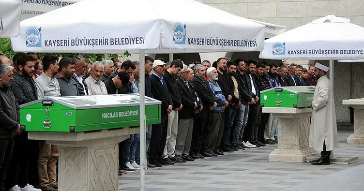 Anne ve 2 çocuğu yan yana defnedildi