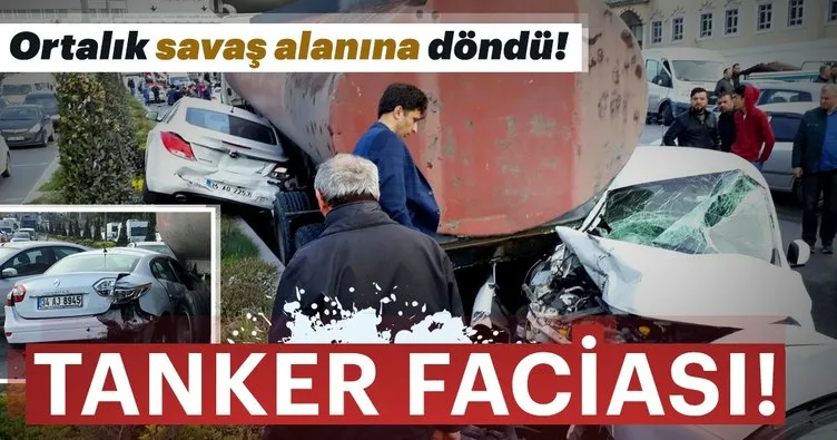 Başakşehir’de tanker kazası