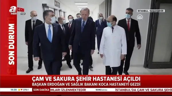 Cumhrubaşkanı Erdoğan açılışını yaptığı Çam Sakura Hastanesi'nde incelemelerde bulundu | Video