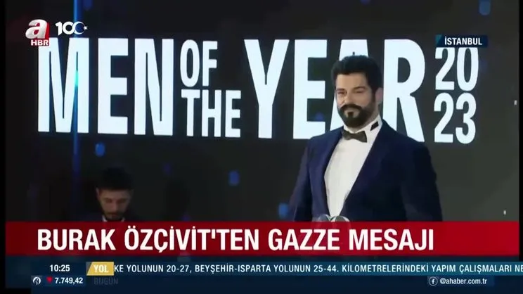 Burak Özçivit’ten GQ Ödül Töreni’nde Gazze’ye destek | Video