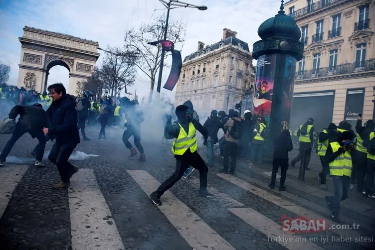 Fransa sokakları savaş alanı gibi