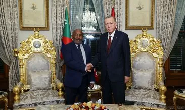 Başkan Erdoğan, Komorlar Birliği Cumhurbaşkanı Azali ile bir araya geldi