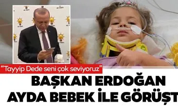 Depremin simge isimlerindendi! Başkan Erdoğan Ayda bebek ile telefonda görüştü