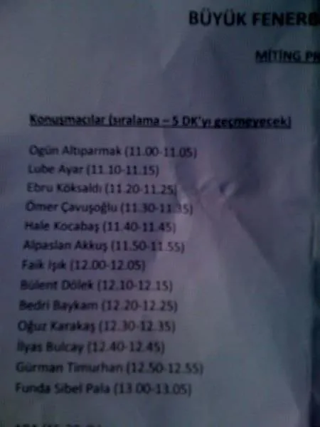 Kadikoy De Fenerbahce Mitingi Galeri Spor