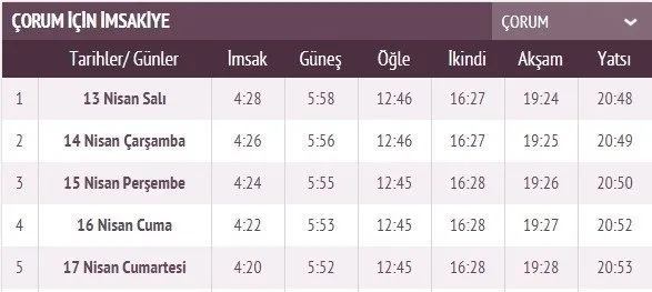 Ramazan İmsakiye takvimi yayınlandı! 2021 İstanbul, Ankara, İzmir imsakiye ile iftar sahur vakti ve il il iftar saatleri! İlk iftar saati, imsak ve sahur vakti saat kaçta?