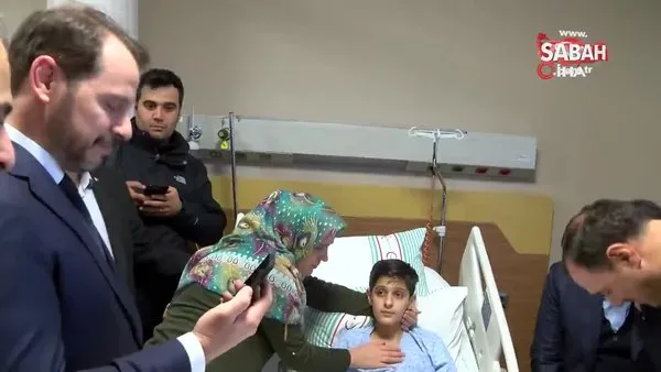 Bakan Albayrak, depremden yaralı kurtulan çocuğun isteğini kırmadı, Başkan Erdoğan’la görüştürdü | Video