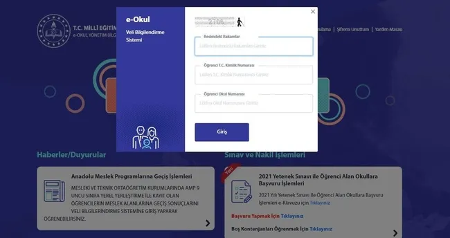 E Okul Ogrenci Girisi Ile Lgs Tercih Sonuclari Meb 2021 Lgs Lise Tercih Sonucu Sorgulama E Okul Vbs Ogrenci Giris Sayfasi Son Dakika Egitim Haberleri