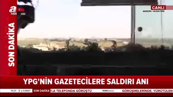 YPG'nin gazetecilere saldırı anı!