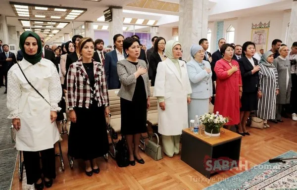 Emine Erdoğan Bişkek'te açılış yaptı