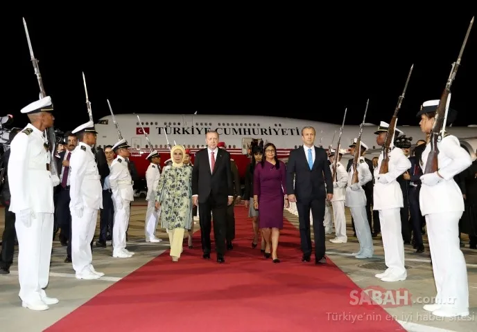 Başkan Erdoğan Venezuela'da böyle karşılandı