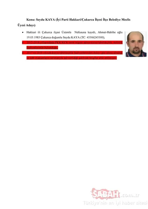 İşte İyi Parti'nin 31 Mart seçimleri aday listesindeki PKK'lılar!