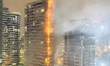 24 katlı rezidansta korkutan yangın