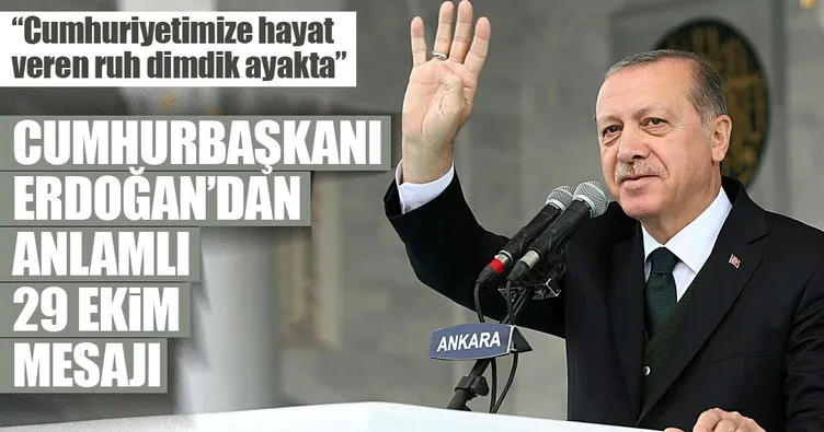 Cumhurbaşkanı Erdoğan’dan 29 Ekim mesajı