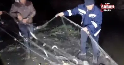 Van’da kaçak avcılara yönelik operasyon: 500 kilogram inci kefali kurtarıldı | Video