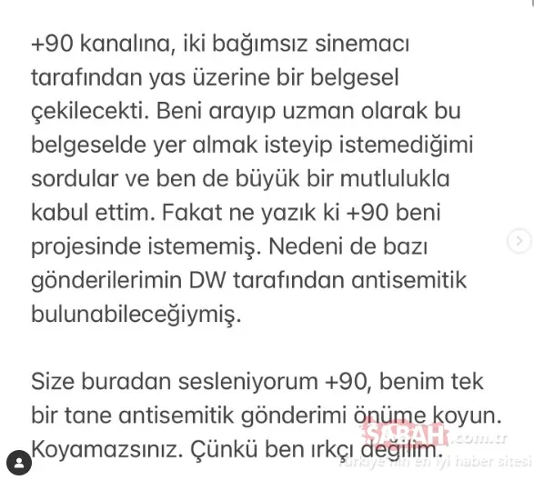 Alman DW Uzman Psikolog Zeynep Selvili’nin Filistin paylaşımlarını hazmedemedi: Belgesel projesinden çıkarttı!