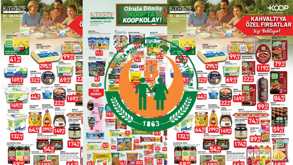 TARIM KREDİ MARKETTE HAFTANIN FIRSATLARI💣💥 yumurta,sucuk,kırtasiye ürünleri... 15 Eylül’e kadar Tarım Kredi’de!