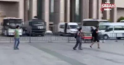 Çağlayan Adliyesi önünde çatışmanın başladığı anın en net görüntüleri yayınlandı | Video