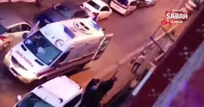 Güngören’de balkondan düşen kadın yaralandı | Video