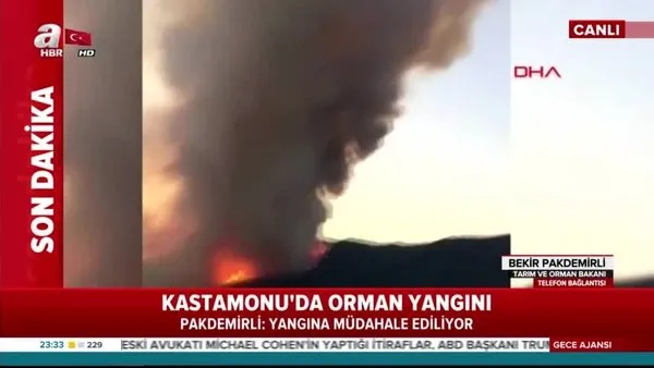 Kastamonu'daki yangın, kontrol altına alındı