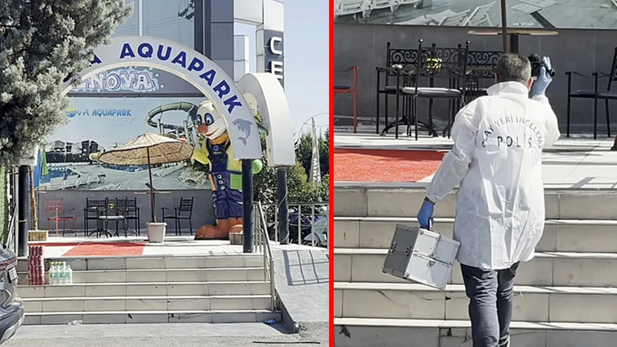 Bursa'da bir aquaparkta 10 metrelik kaydıraktan düşen 16 yaşındaki gencin hastaneye kaldırıldığı anı gösteren temsili bir görsel.