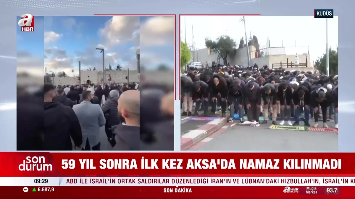 Mescid-i Aksa’da bayram namazı kılınamadı | Video videosunu izle Mescid-i Aksa’da bayram namazı kılınamadı | Video videosunu izle