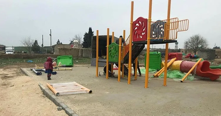 Köy çocukları parka kavuştu