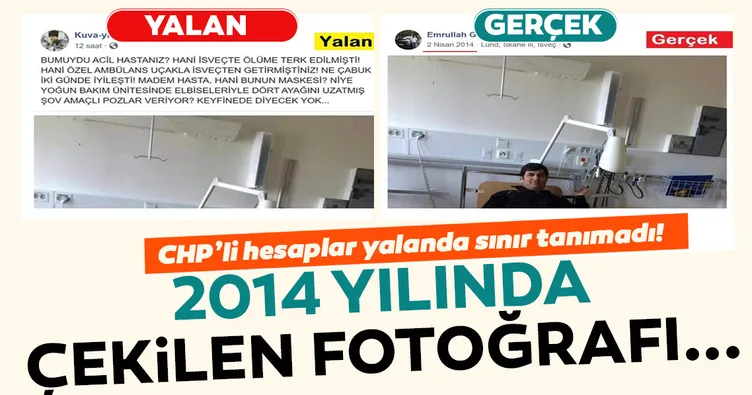Hastane fotoğrafı yalanı da çöktü!