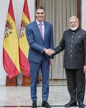 Modi ile Sanchez bir araya geldi