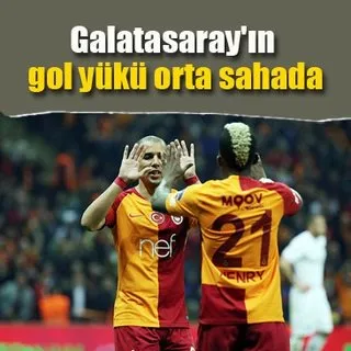 Galatasaray'ın gol yükü orta sahada