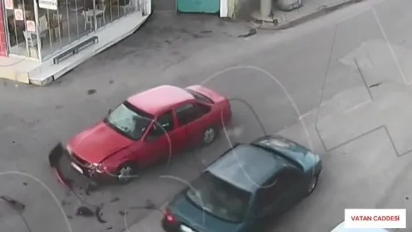Kırıkkale'de meydana gelen kazalar, güvenlik kameralarına yansıdı