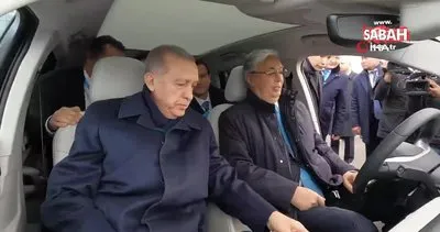 Başkan Erdoğan, Tokayev’e TOGG hediye etti | Video