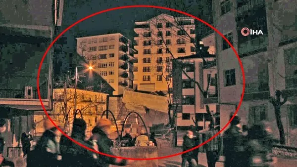 SON DAKİKA: Ankara'daki istinat duvarı dehşetinin görüntüleri ortaya çıktı! Çökme anı kamerada... 21 bina boşaltıldı