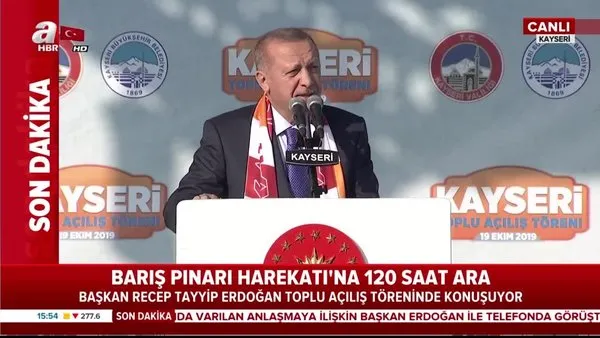 Cumhurbaşkanı Erdoğan, Kayseri'deki Toplu Açılış Töreni'nde önemli açıklamalarda bulundu