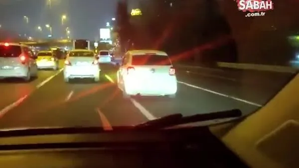 Trafikte böyle korku saçtılar! Yarışan magandalar gözaltında | Video