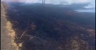 Tekirdağ’da 20 dönüm anız yandı #tekirdag